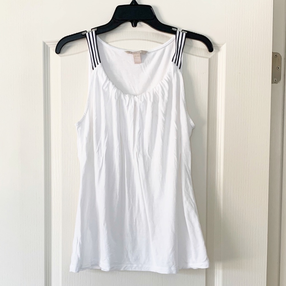 Banana republic white tank top size large